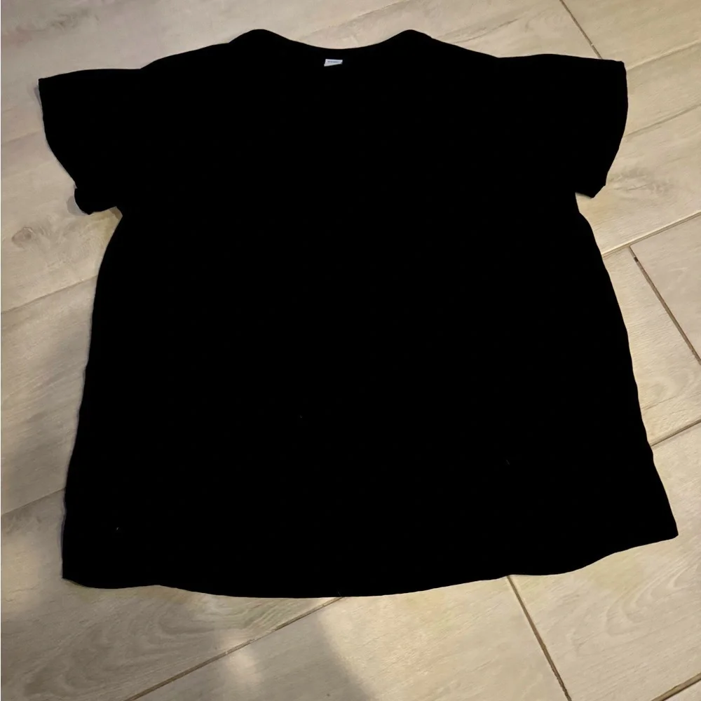 Old navy Black Womens Mesh Flowy Blouse - Picture 2 of 10